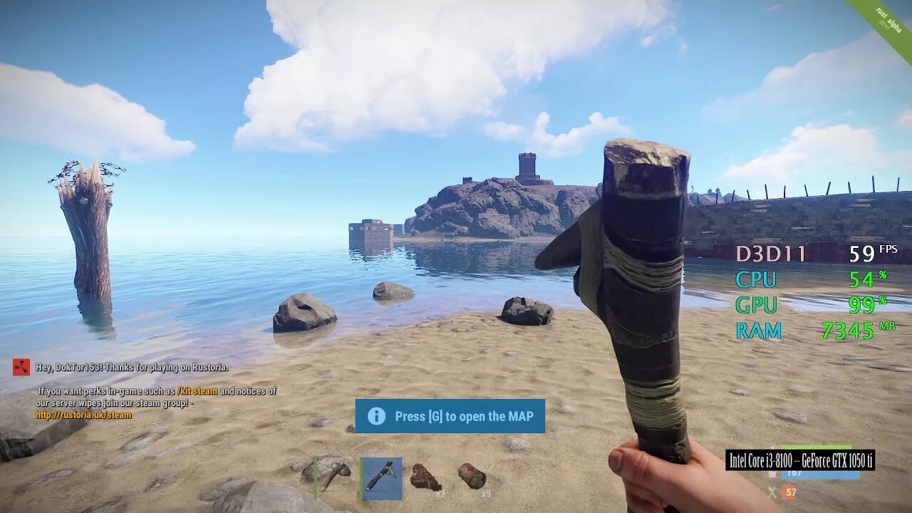 Rust benchmark. Rust на 1050ti. настройки раст 1050 ti. gtx 1050 сколько фпс в rust.