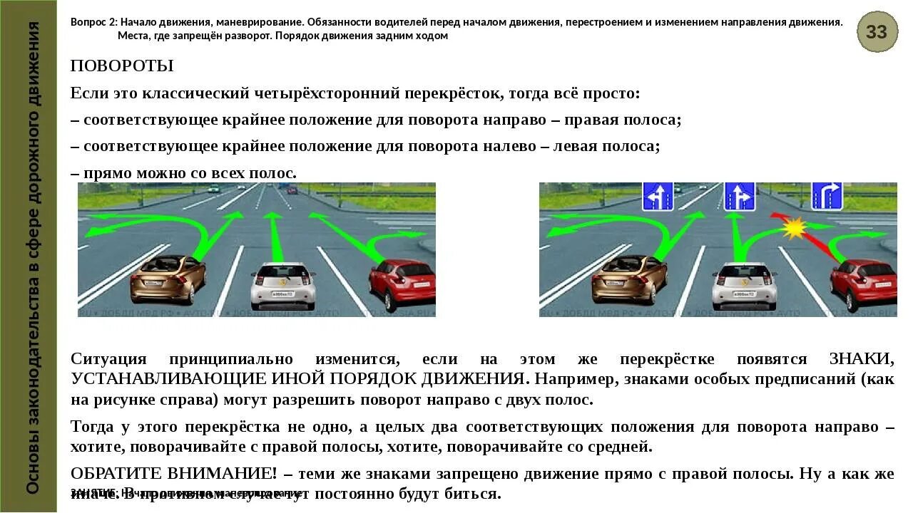 При движении на повороте дороги. ПДД 8. начало движения, маневрирование.. Маневрирование порядок выполнения поворотов. Поворот налево ПДД 8.5. Начало движения маневрирование способы разворота.