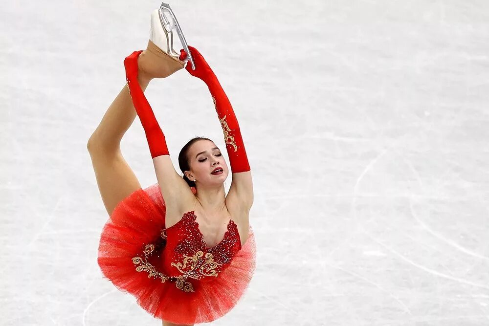 Figuristka Alina Zagitova.