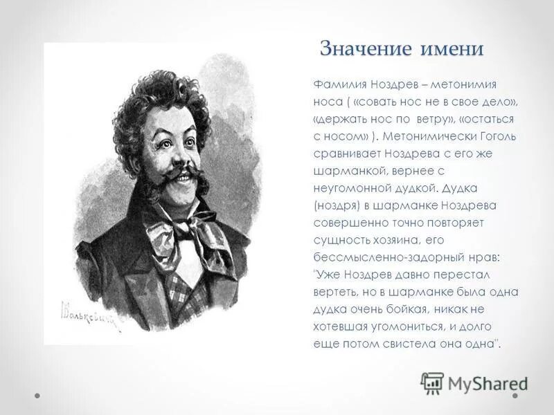 Ноздрев цитатная характеристика