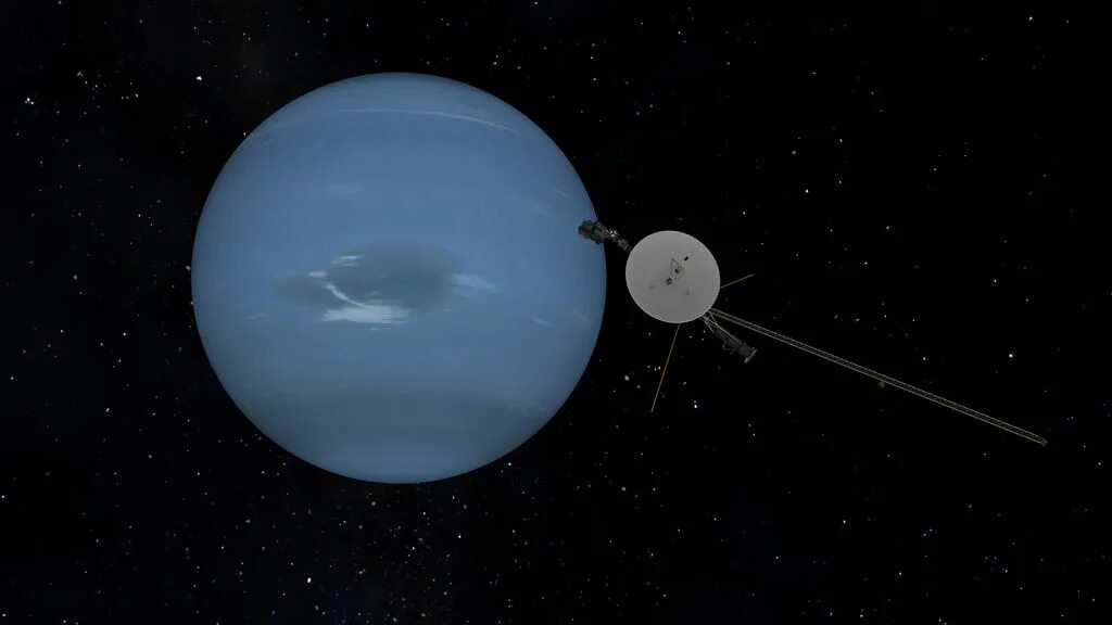 Первые космические зонды. Вояджер 2 Уран. Зонд НАСА Вояджер-2 Нептун. Планета Нептун Вояджер 1989. Уран Планета Вояджер.