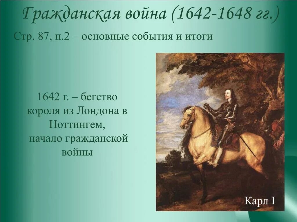 Английская революция 1642-1648.