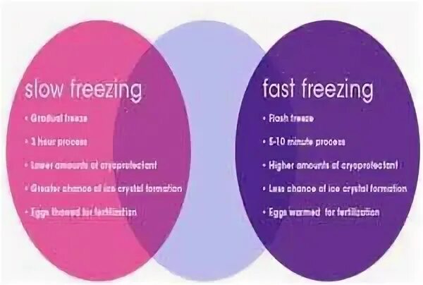 Freezing vs Cooling. Fast freezing