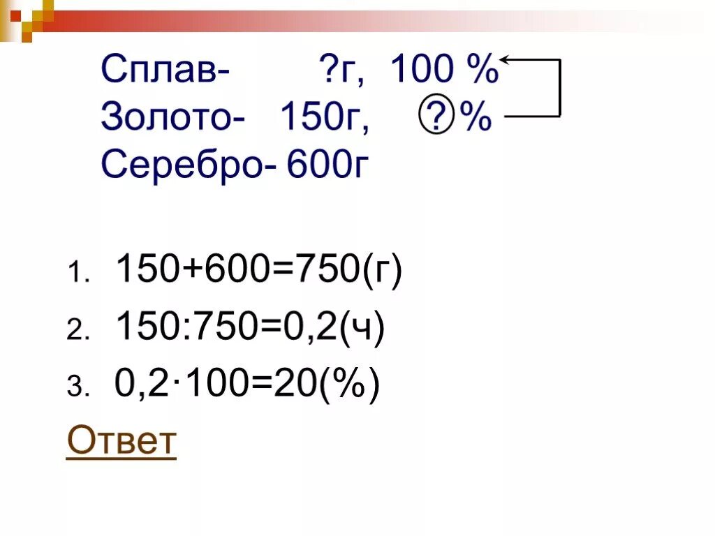 Сплав золота и серебра массой 600г. Сплав сотая. Г 600. 150 Г В кг. 15 процентов в граммах