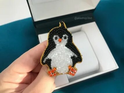 Пингвин из бисера