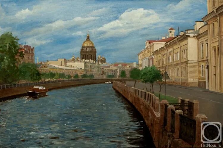 Картина на холсте "Санкт-Петербург", 80х60 см., художник - Горячев Александр. Хо