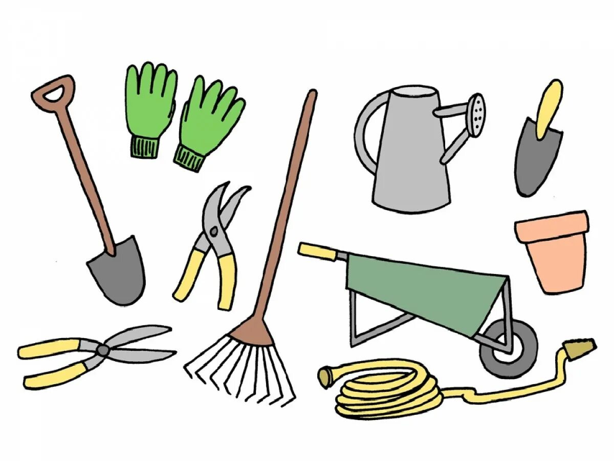 Какие предметы труда. Инструменты для огорода. Садовые инструменты для детей. Инструменты и орудия труда для дошкольников. Орудия труда для дошкольников.