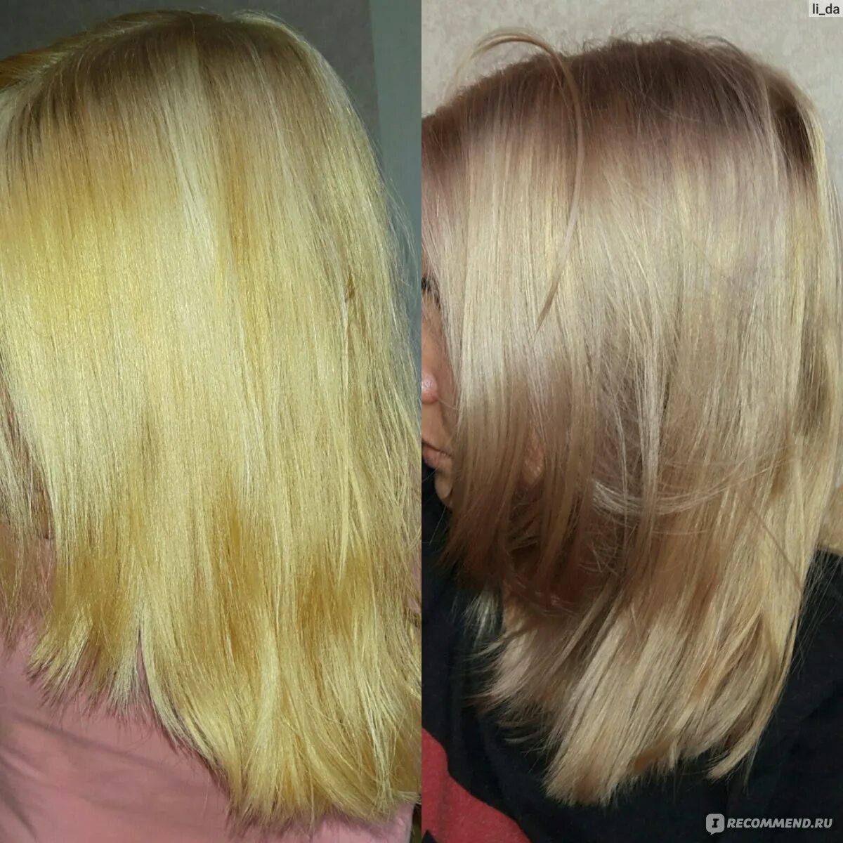 Желтизна волос до и после Шампунь Avon Advance Techniques Ослепительный блонд "Шампунь от Avon, который