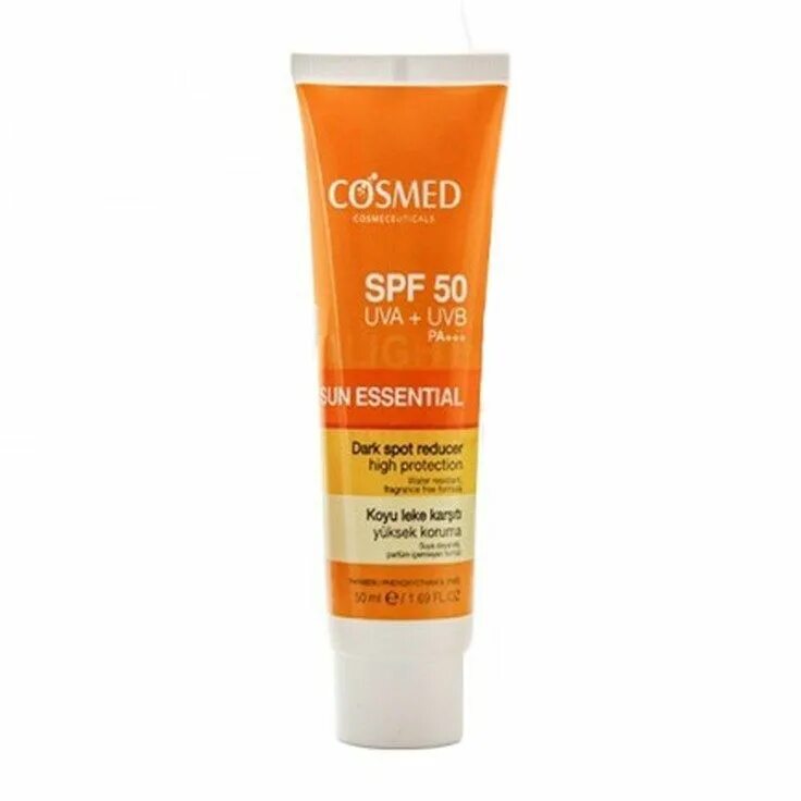 Cosmed. Ровектин СПФ 50. Herbal Essentials с  SPF 50 защита. Cosmed logo.