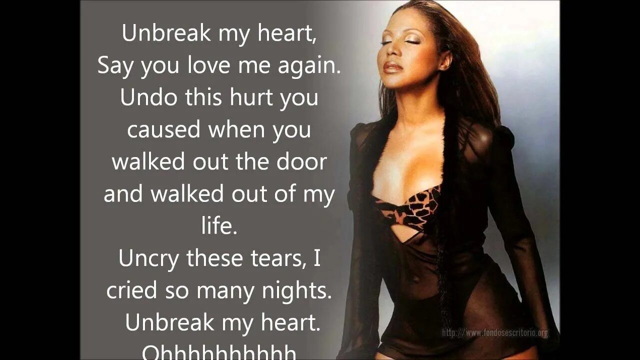 Break my heart toni braxton. Тони Брекстон брейк май Харт. Un-Break my Heart Тони Брэкстон. Toni Braxton Unbreak. Toni Braxton Unbreak my текст.