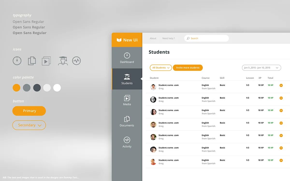 Student dashboard. Open sans кириллица. progress ui. workers ui. ui progress students.