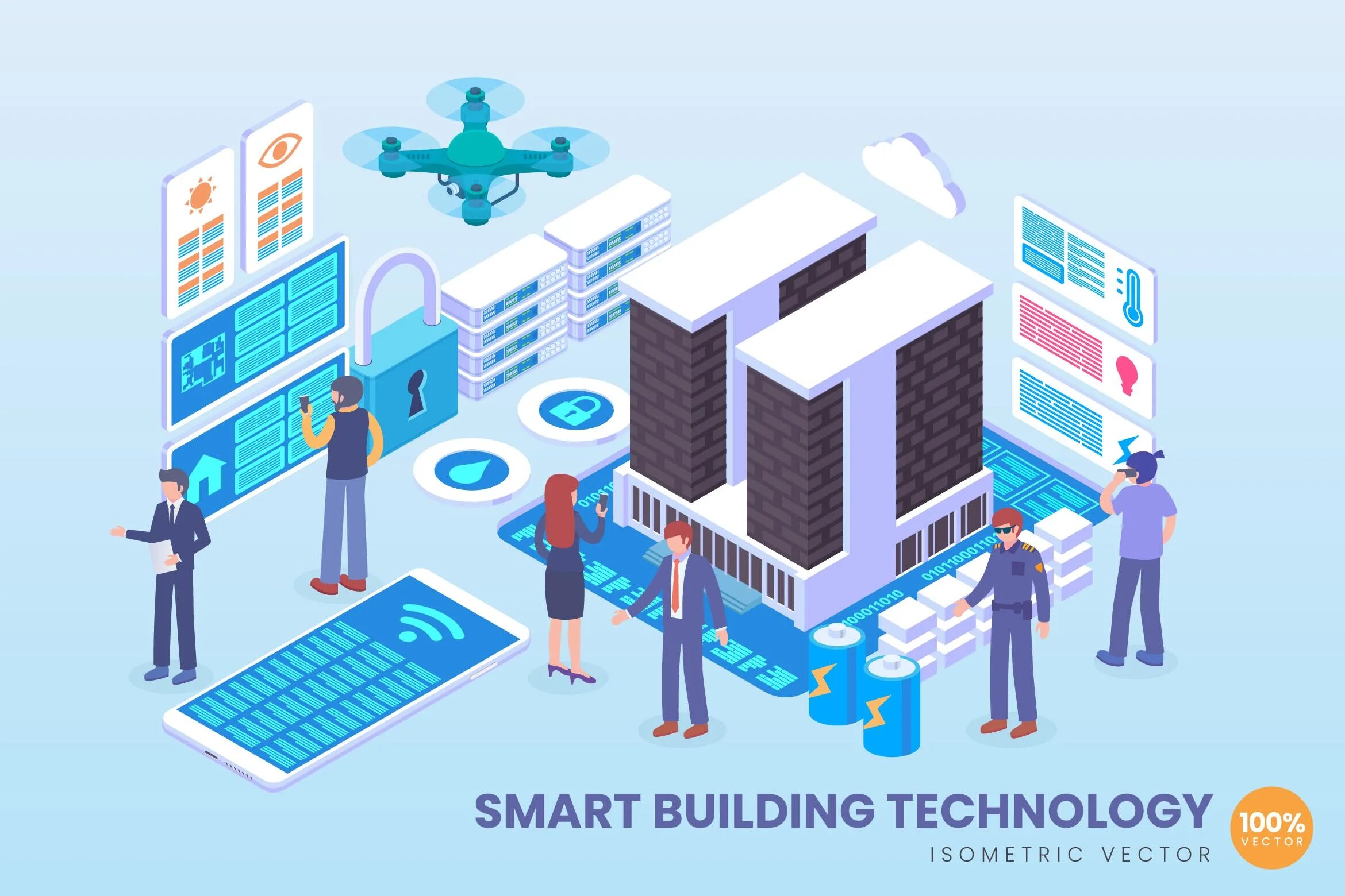 Smart building. Здание вектор. smart building technology. айти здания. новейшие технологии вектор.