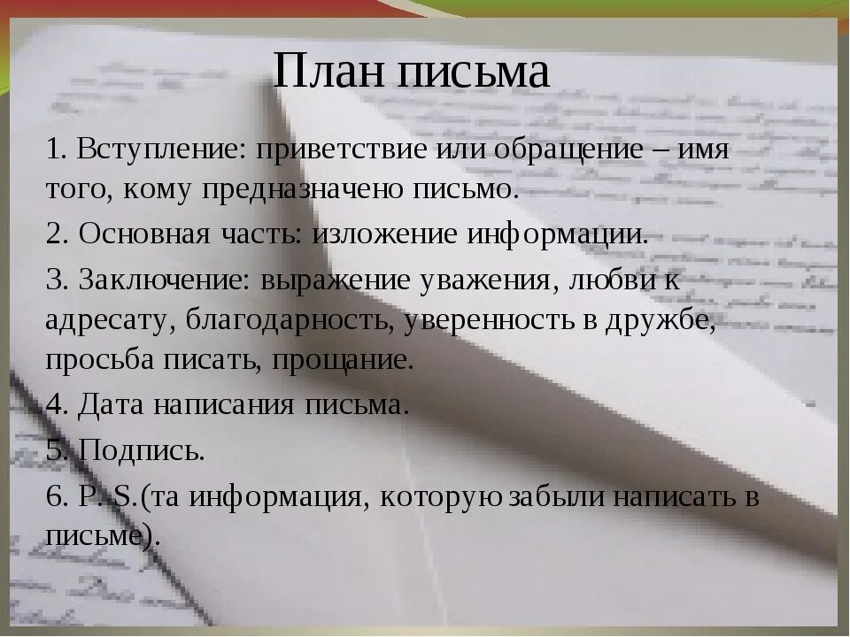 Нулевое письмо. План по написанию письма. План составления письма другу. План как писать письмо. План написания письма по русскому языку.