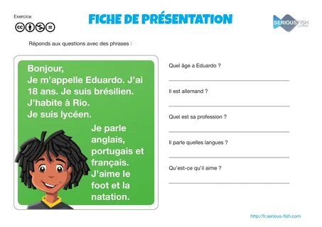 Apprendre a se presenter. 