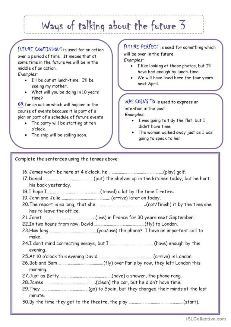 Unit 3 future forms. Способы выражения будущего worksheets. ways of talking about the future упражнения. ways of expressing future actions упражнения. talking about future worksheets.