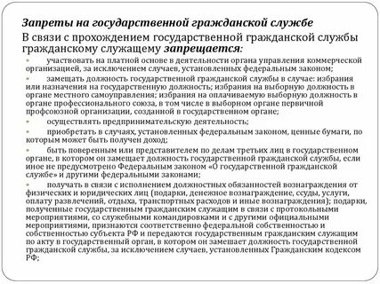 Прохождение государственной службы тест