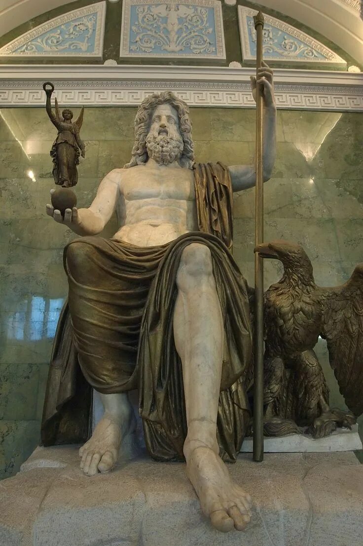 Бог юпитер область влияния. Статуя Зевса в Эрмитаже. Эрмитаж Юпитер Зевс статуя Зевса-Юпитера. Статуя Юпитера Зевса Эрмитаж. Скульптура Зевса в Эрмитаже.