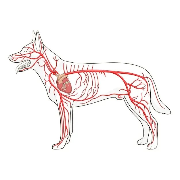 Кровеносная система собаки анатомия. Нервная система собаки анатомия. Кровеносная система собаки схема. Анатомия собаки лимфатическая система.