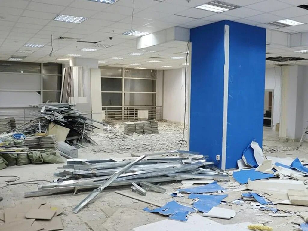 Демонтированы помещении