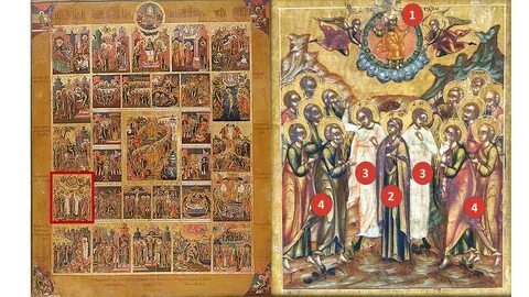 Распятие с двунадесятыми праздниками