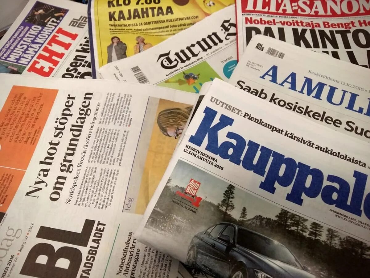 Пресса финляндии. Финские газеты. Газета на финской бумаге. Глава мид финляндии хаависто. Пресса финляндии.