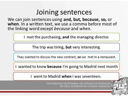 2 join the sentences