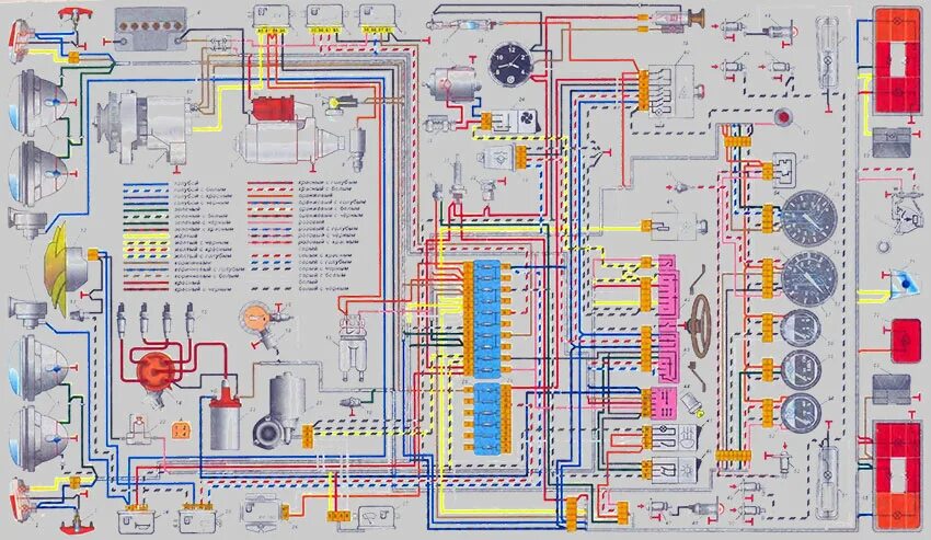 Электросхема ВАЗ 2106. Электрика ВАЗ 2106. Схема электропроводки ВАЗ 2106. Электросхема ВАЗ 2106 карбюратор.