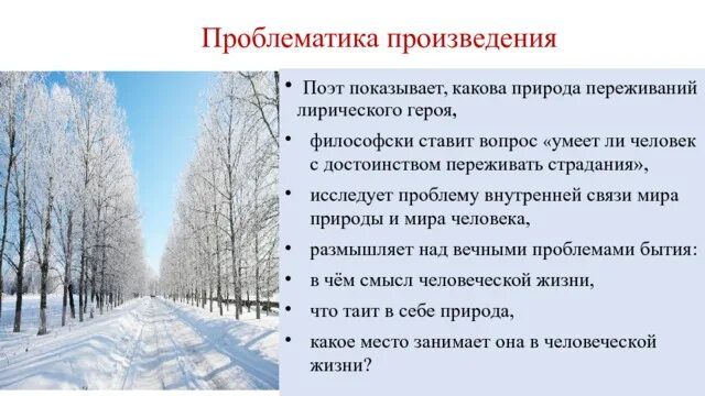 Анализ стихотворения учись у них у дуба у березы. Учусь у них у дуба у березы. Зима качество переживаний это. Какое качество переживание зимы.