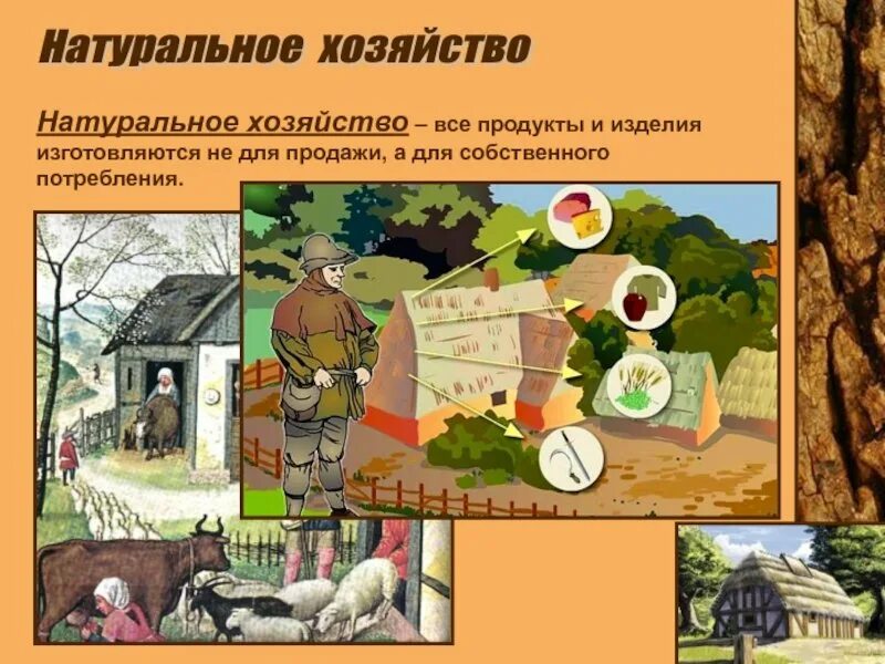 Господство сельского натурального хозяйства характерно для