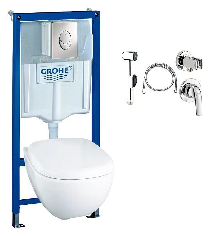 Инсталляция с гигиеническим. Grohe LIXIL solido 37452000. Инсталляция Грое Солидо. Комплект Grohe solido. Grohe solido унитаз.