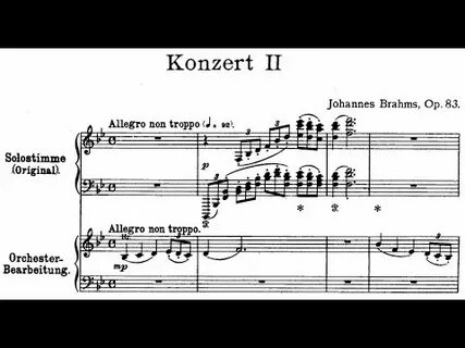 Брамс 2 концерт для фортепиано