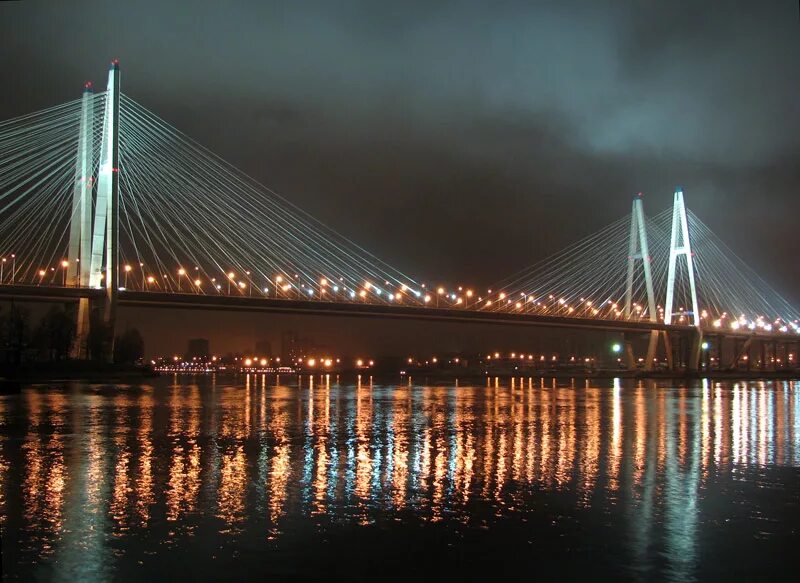 большой обуховский мост в санкт-петербурге. большие мосты спб. большой обуховский мост(вантовый мост). вантовый мост зсд спб. вантовый мост через корабельный форватер спб.