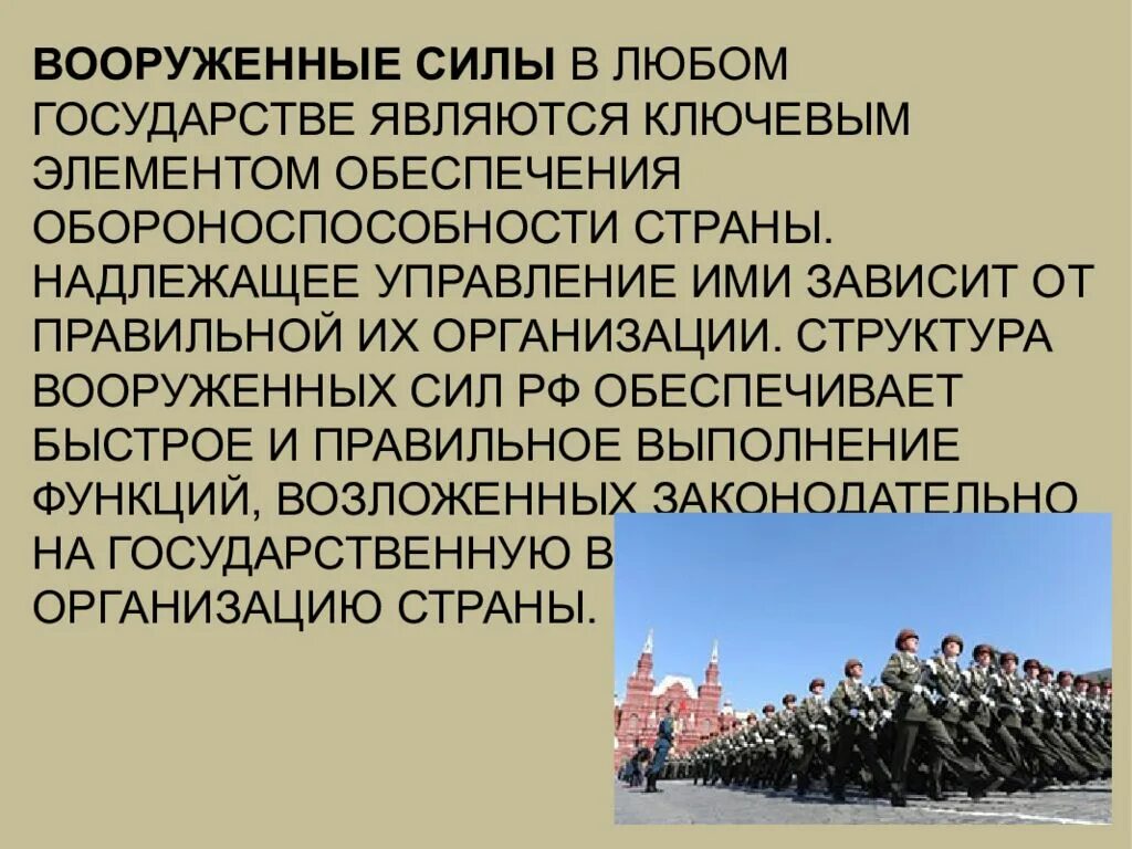 Общероссийские организации военных. Вооруженные силы презентация. Вооруженные силы РФ слайд. Роль Вооруженных сил в государстве. Вс РФ для презентации.