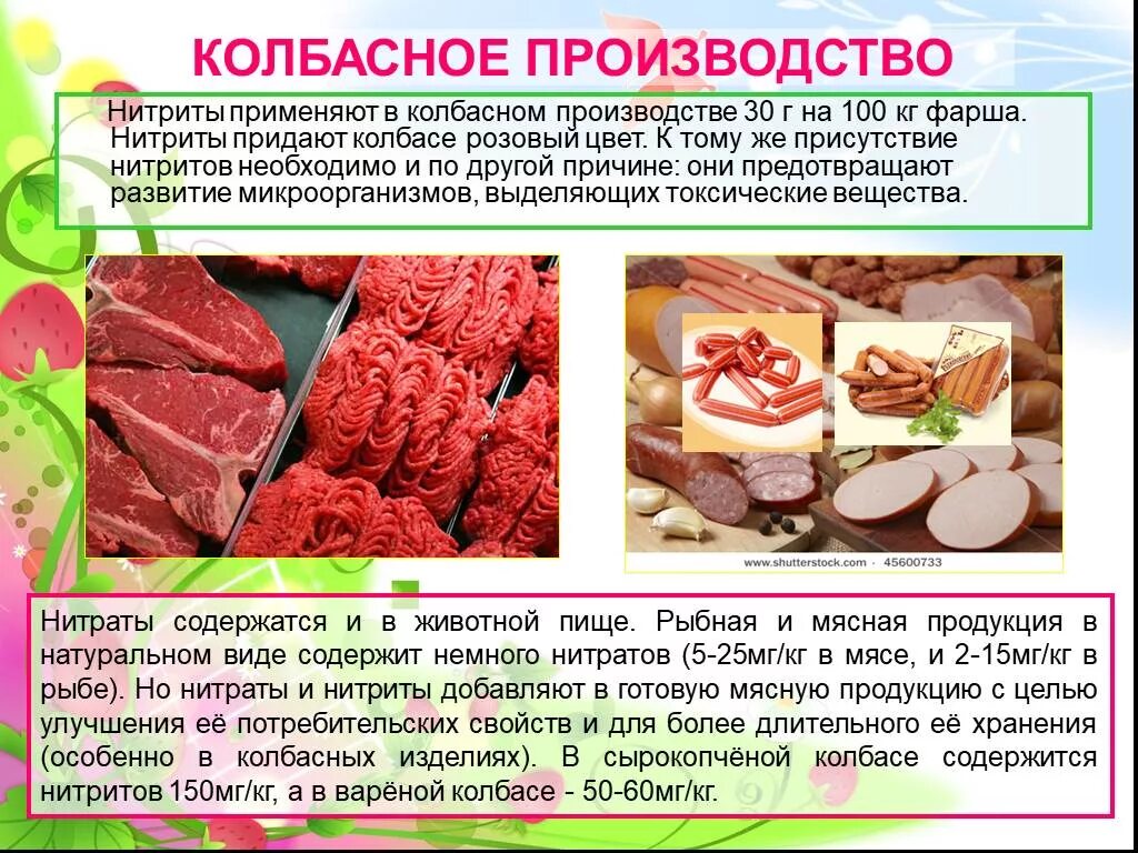 Сколько воды содержится в мясе. Нитриты в колбасе. Нитриты в колбасных изделиях. Колбаса и добавки. Нитриты в мясе.