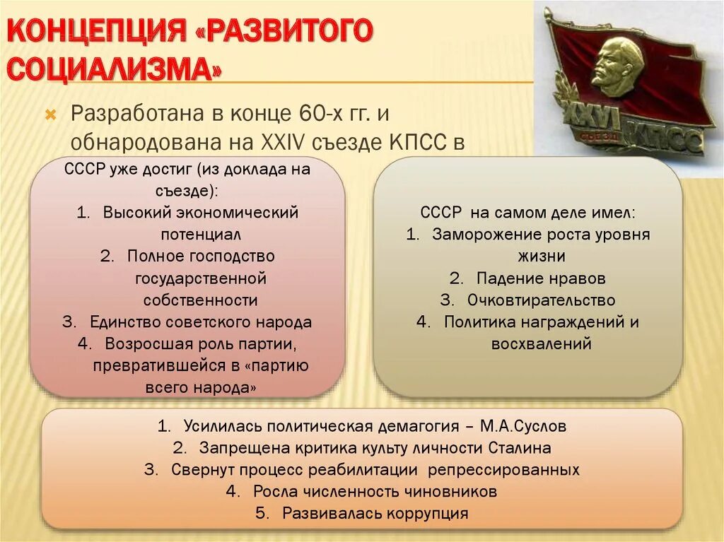 К какому времени относится ссср. Развитый социализм концепция. Концепция развитого социализма. Построение развитого социализма. Суть концепции развитого социализма.