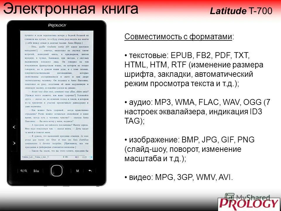 Prology Latitude t-700. Электронная книга Prology Latitude i-700. Размеры электронных книг. Популярные Форматы электронных книг. Литература txt