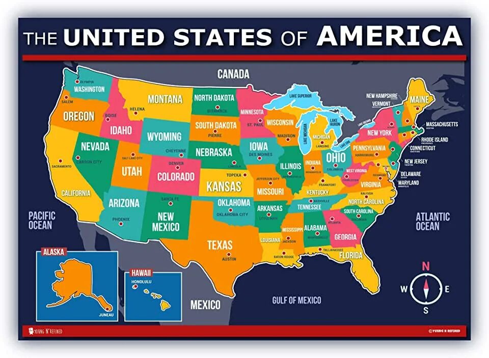 The largest of the us states. Usa map with cities. united states of america map. states of usa and their capitals. big cities of the usa.