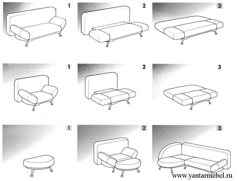 Кресло трансформер своими руками чертежи и схемы сборки. Чертеж раскладного дивана кровати-трансформера. Кресло-кровать трансформер чертежи. Диван-кровать-трансформер чертежи и схемы.