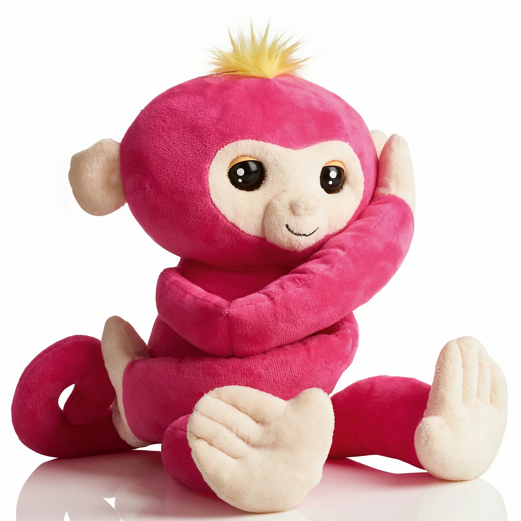 Розовая обезьяна. Интерактивная мягкая игрушка WOWWEE Fingerlings hugs обезьянка-обнимашка. Игрушка обезьянка фингерлинг розовая. Интерактивная мягкая игрушка WOWWEE Bella.