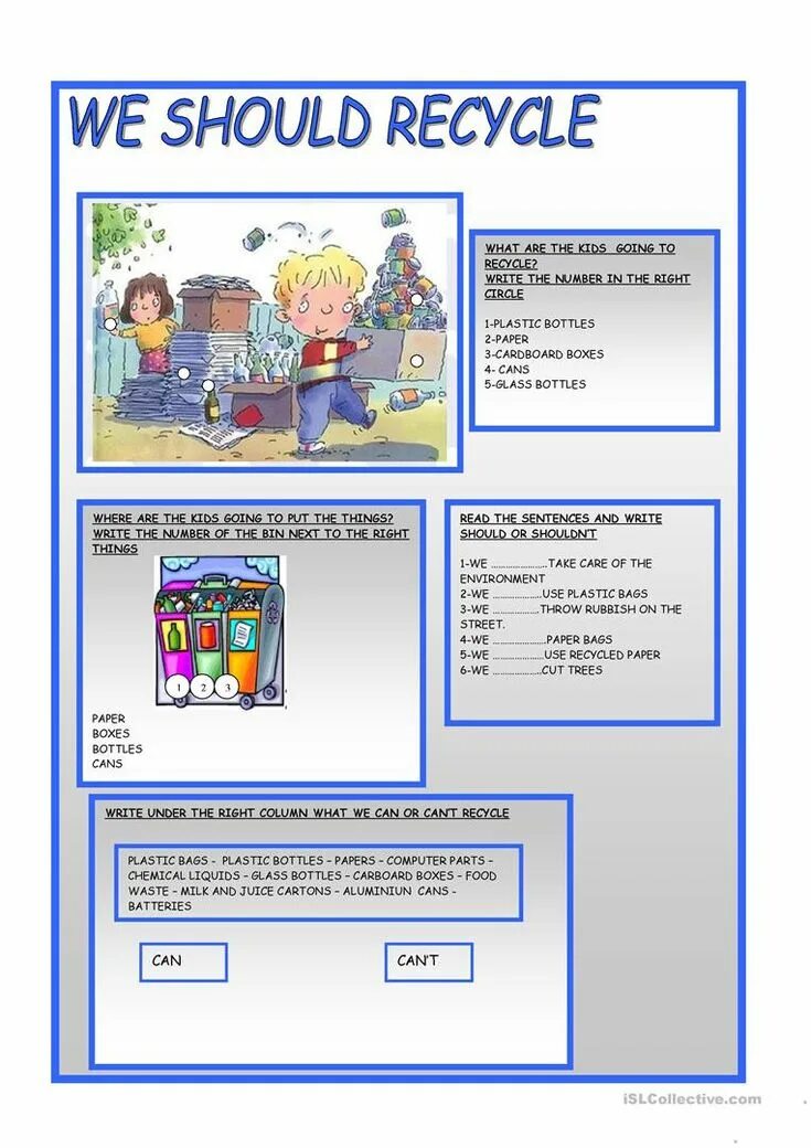 We should recycle. Recycling Worksheets Intermediate. Recycling Worksheets for Kids. Recycling ESL exercises. ESL what can we recycle game for Kids.