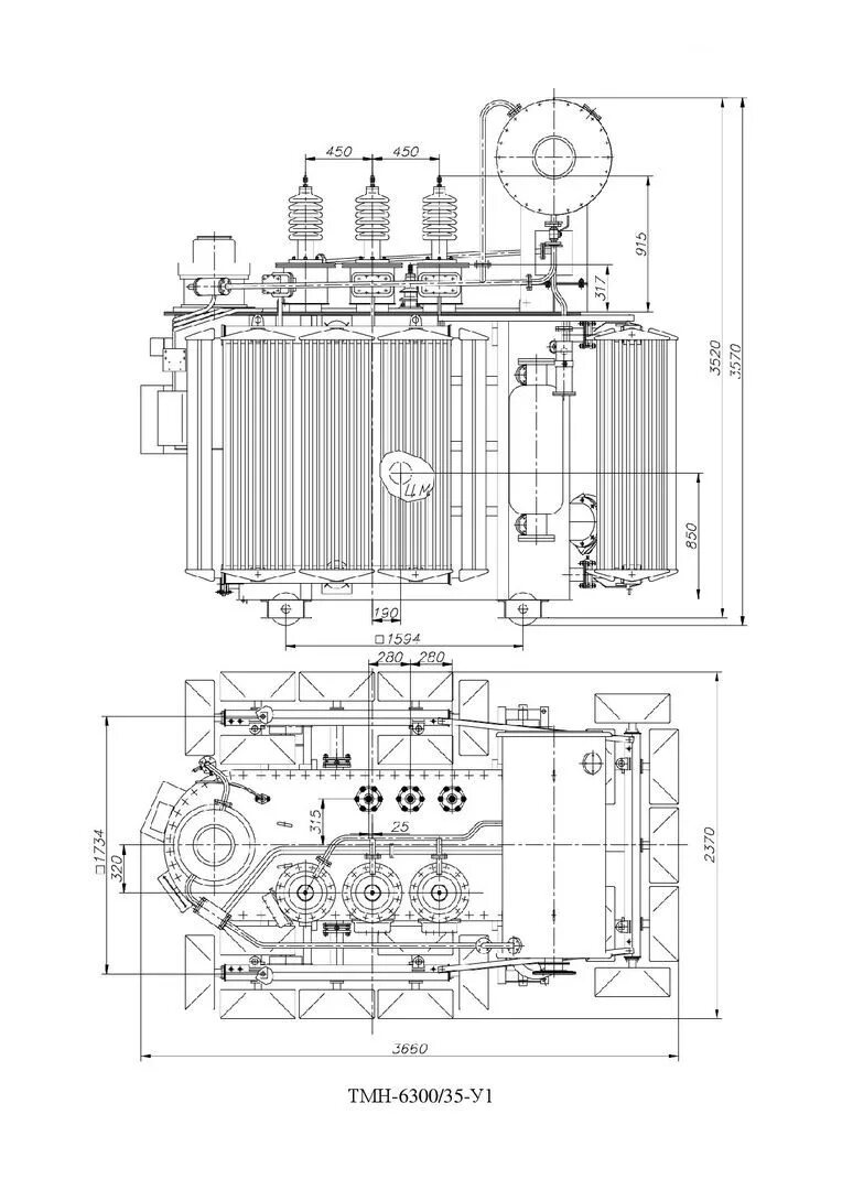 Габаритный трансформатор. Трансформатор силовой ТМН 6300/35 - у1. Трансформатор ТМН 6300 С РПН. Силовой трансформатор ТМ 6300 10/6. Габариты трансформатора ТМН-6300/35.