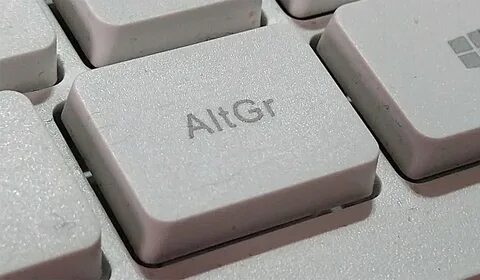 La tecla Alt Gr del teclado - Tecnología + Informática.