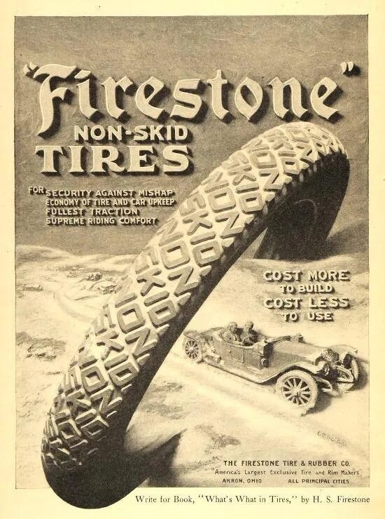 Издательство шин. Firestone ретро. Шинанон.