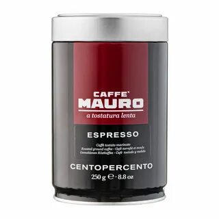 Кафе-мляно-метална-кутия-Mauro-CENTOPERCENTO---250гр. Кафе мляно метална ку...