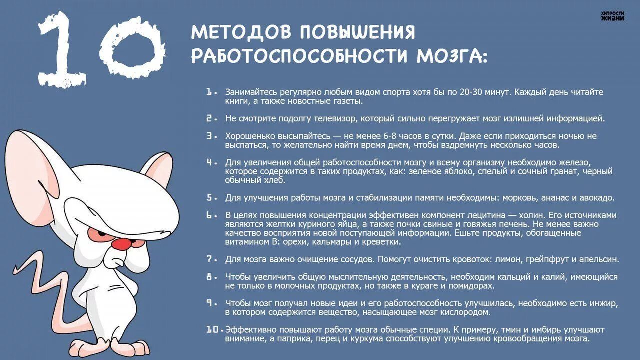 Способствует повышению концентрации
