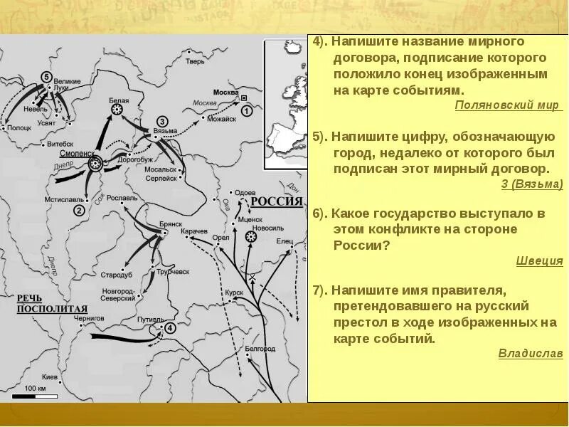 Какие события изображены на схеме