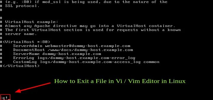Как выйти из vi