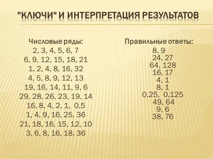 Не числовой результат
