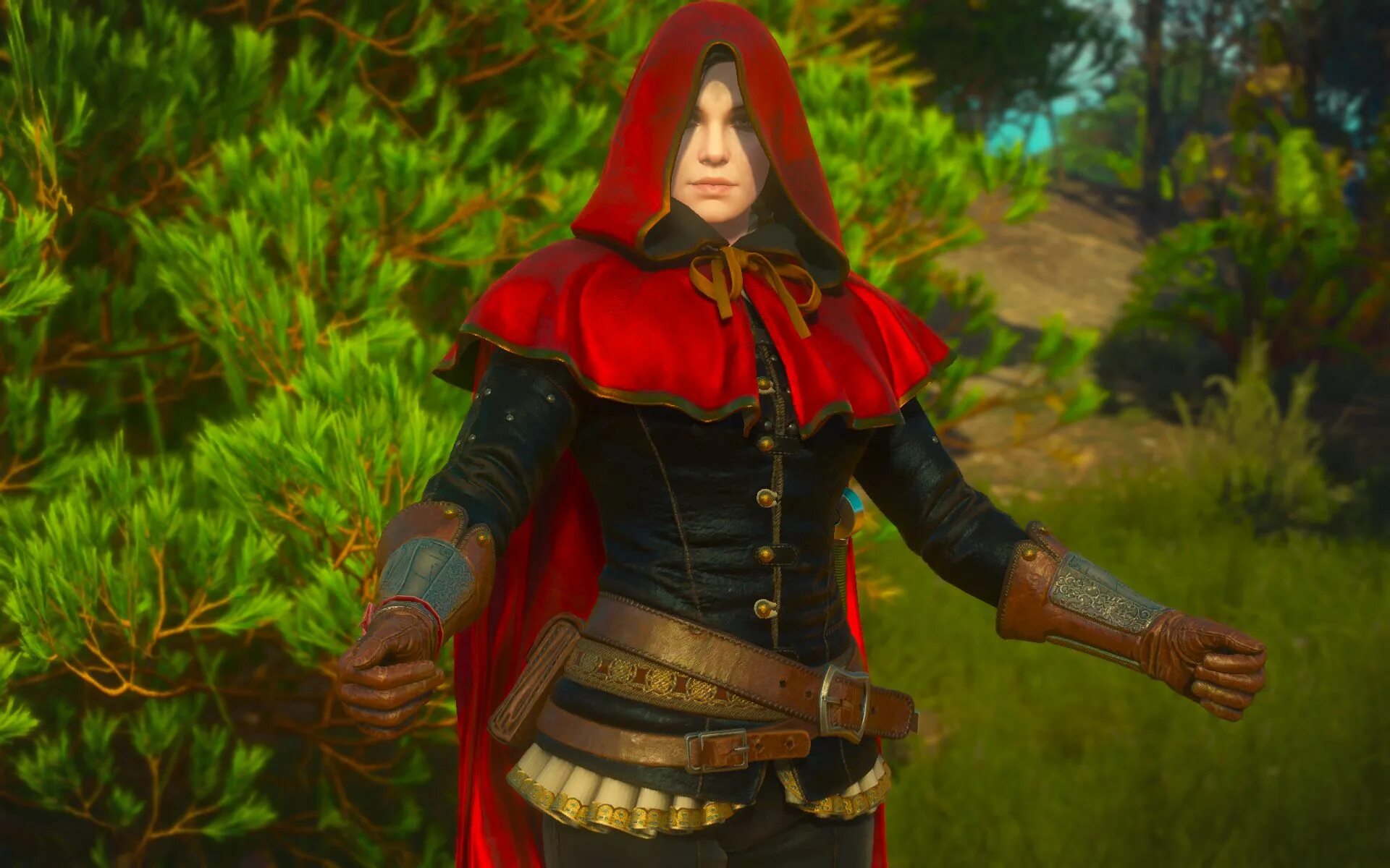 Ведьмак 3 дикая охота сианна. Ведьмак красная шапочка. Ведьмак 3 сианна красная шапочка. Сианна ведьмак. Страна тысячи сказок ведьмак 3.