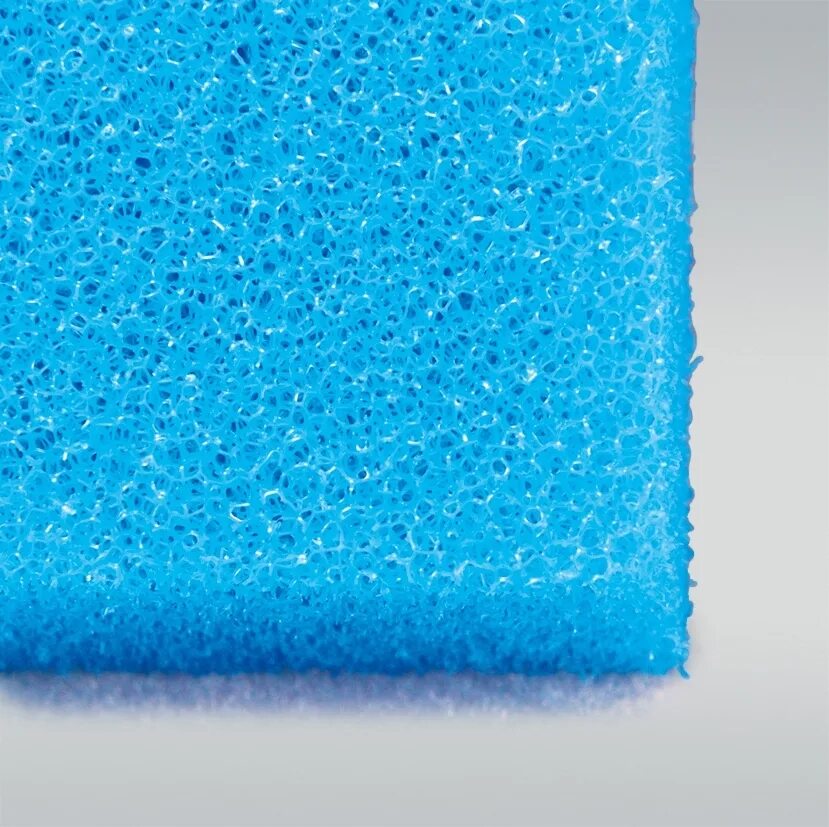 Губка лист. Jbl coarse filter foam. blue filter foam fine (30 ppi). губка крупнопористая листовая. губка для аквариума 50х50x5.